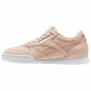 Reebok Phase I Pro Nude Nubuck Turnschuhe Damen - Rosa/Weiß - DE 864-XSG